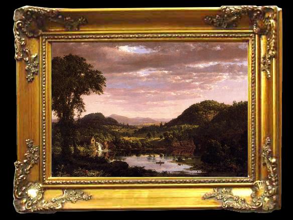 framed  Frederic Edwin Church New England Landscape, Ta092